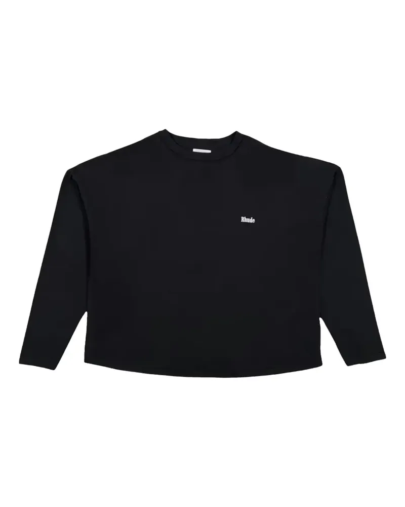 RHUDE Classique Reverse long-sleeve T-shirt - Schwarz Schwarz