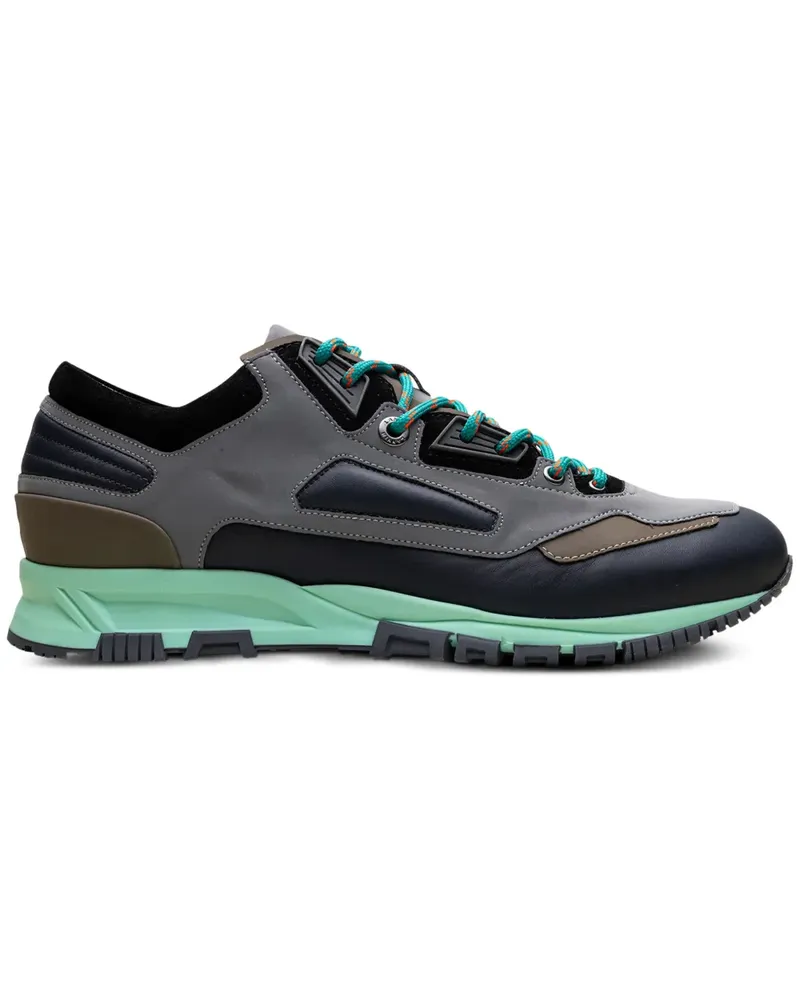 Lanvin Reflektierende "Grey/Navy Blue" Lauf-Sneakers - Grau Grau
