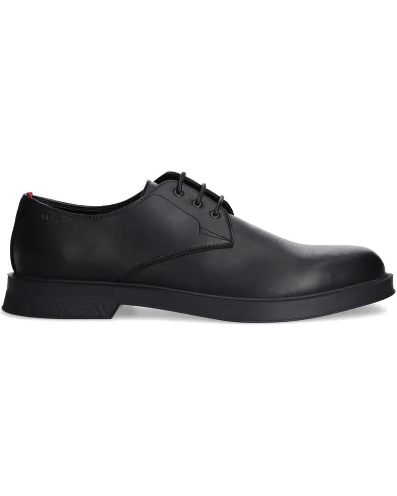 HUGO BOSS Derby-Schuhe aus Leder - Schwarz Schwarz