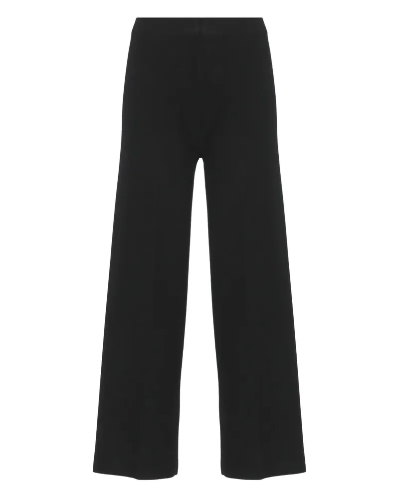 D.EXTERIOR Klassische Cropped-Hose - Schwarz Schwarz