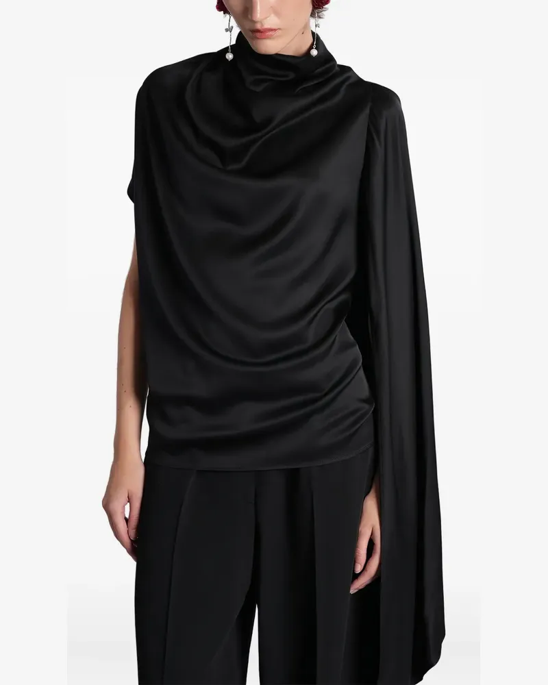Magda Butrym Asymmetrisches Kleid - Schwarz Schwarz