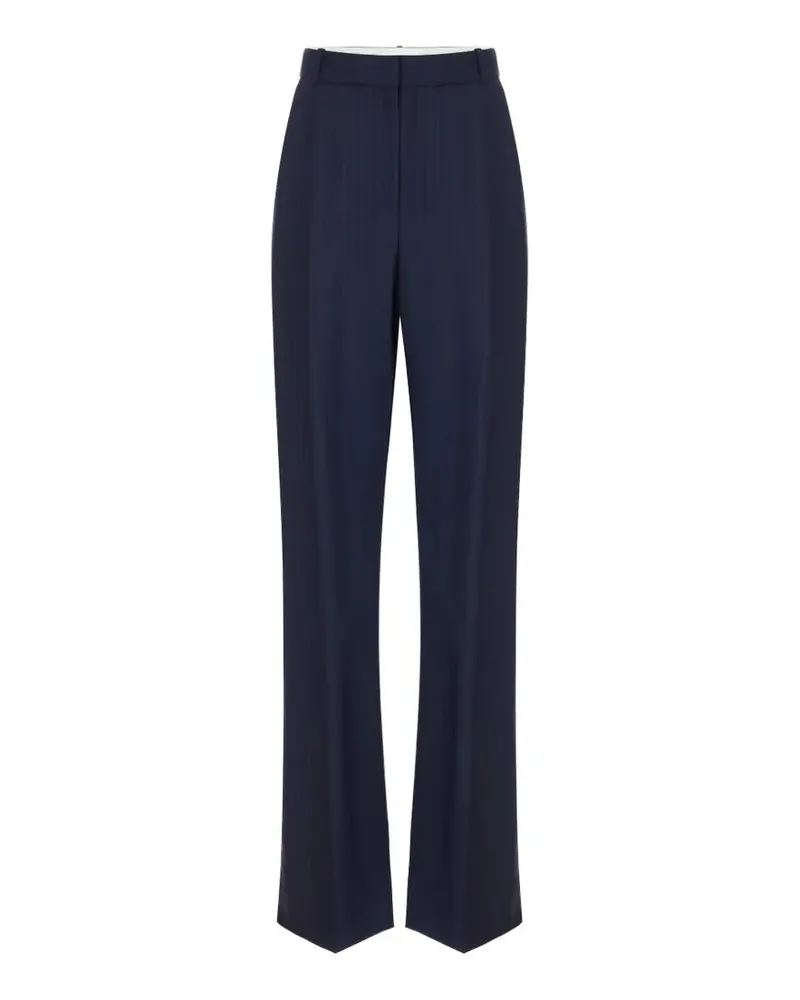 Elisabetta Franchi pinstripe-pattern pleated trousers - Blau Blau