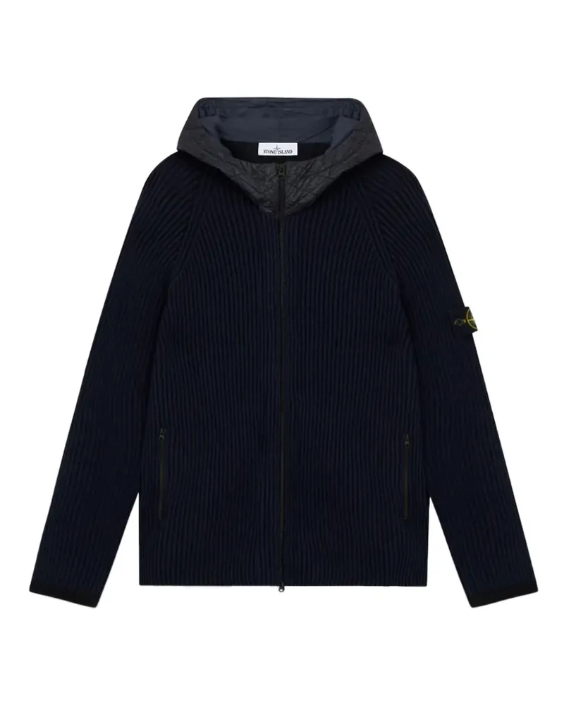 Stone Island Kapuzenjacke mit Reißverschluss - Blau Blau