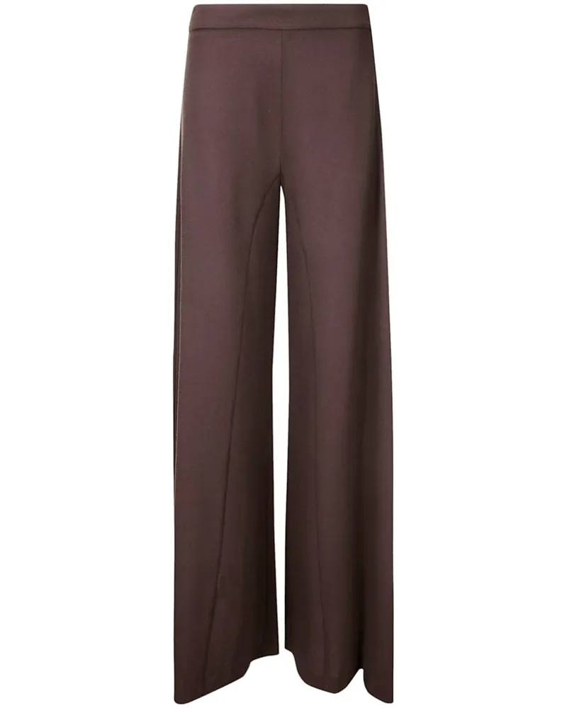 Stefano Mortari Hose mit ausgestelltem Bein - Braun Braun