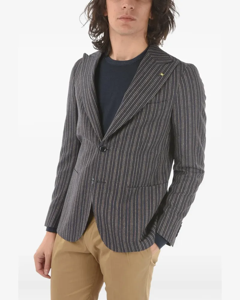 Corneliani Gestreiftes Sakko - Blau Blau