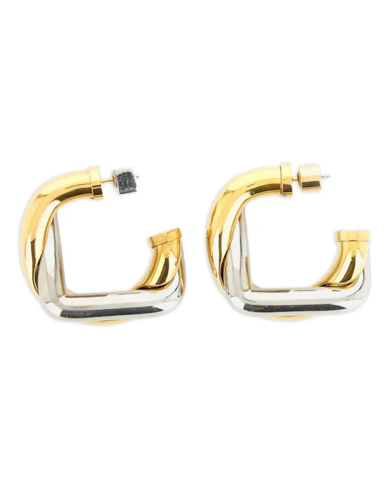 Jacquemus Doppio Creolen aus Messing - Gold Gold