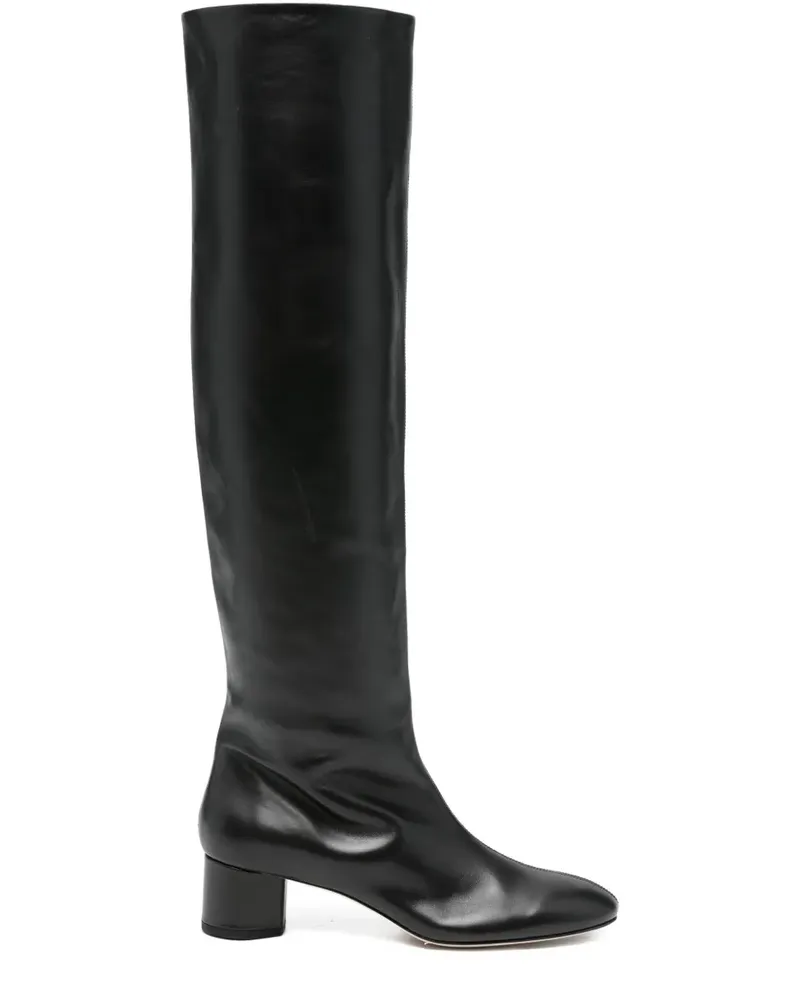aeyde Kniehohe Willa Stiefel 45mm - Schwarz Schwarz