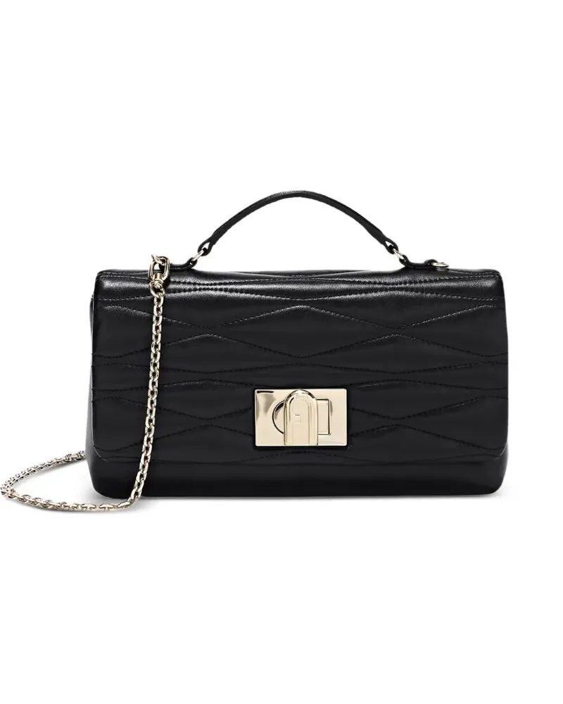 Furla Gesteppte  1927 Mini-Tasche mit Kette - Schwarz Schwarz
