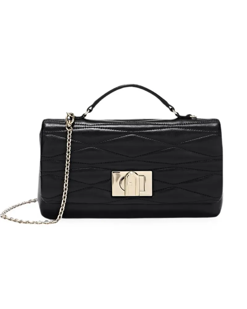 Furla Gesteppte  1927 Mini-Tasche mit Kette - Schwarz Schwarz