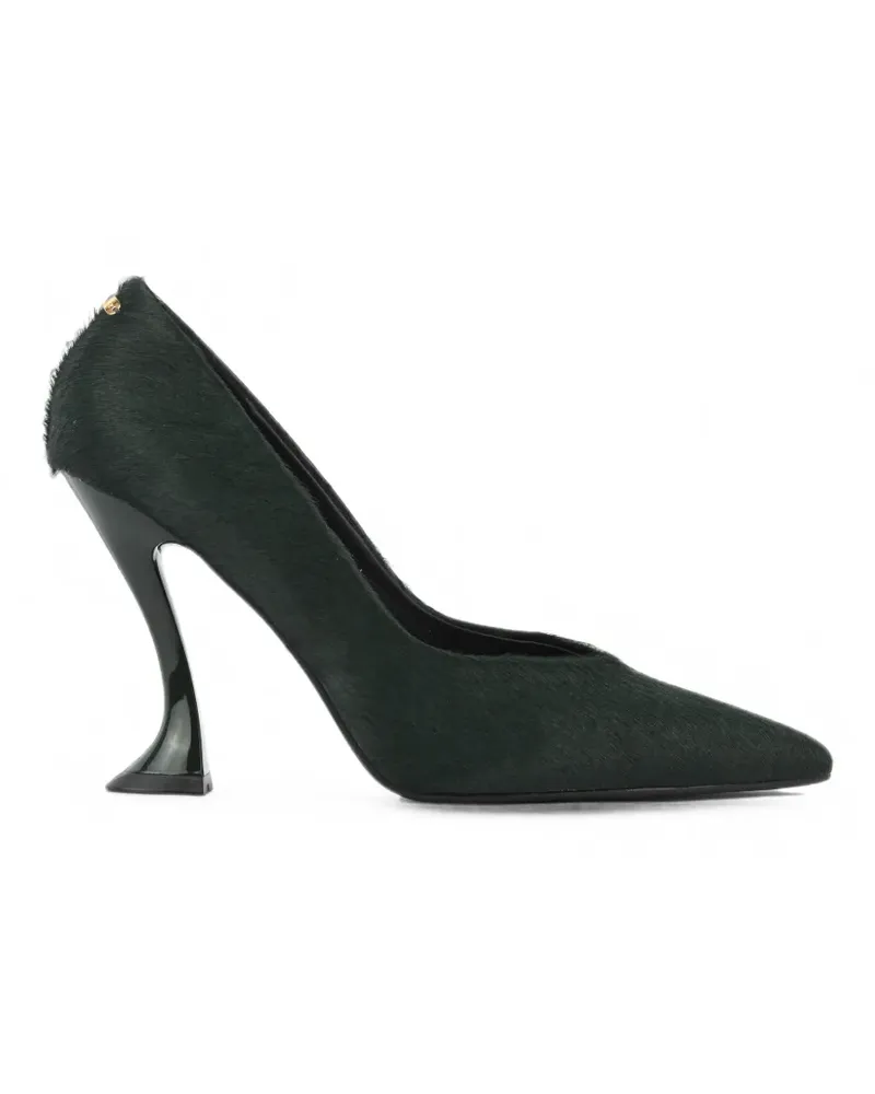Lola Cruz Eugenia Pumps aus Kalbshaar - Schwarz Schwarz