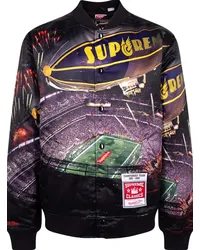 Supreme Being x Mitchell & Ness Stadium Collegejacke Violett