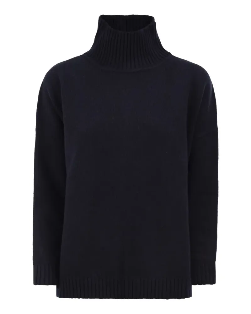 Max Mara high-neck virgin-wool sweater - Blau Blau