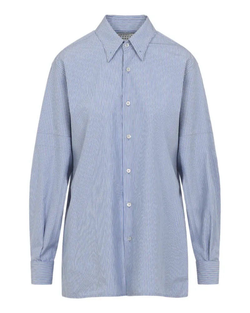 Maison Margiela Gestreiftes Hemd - Blau Blau