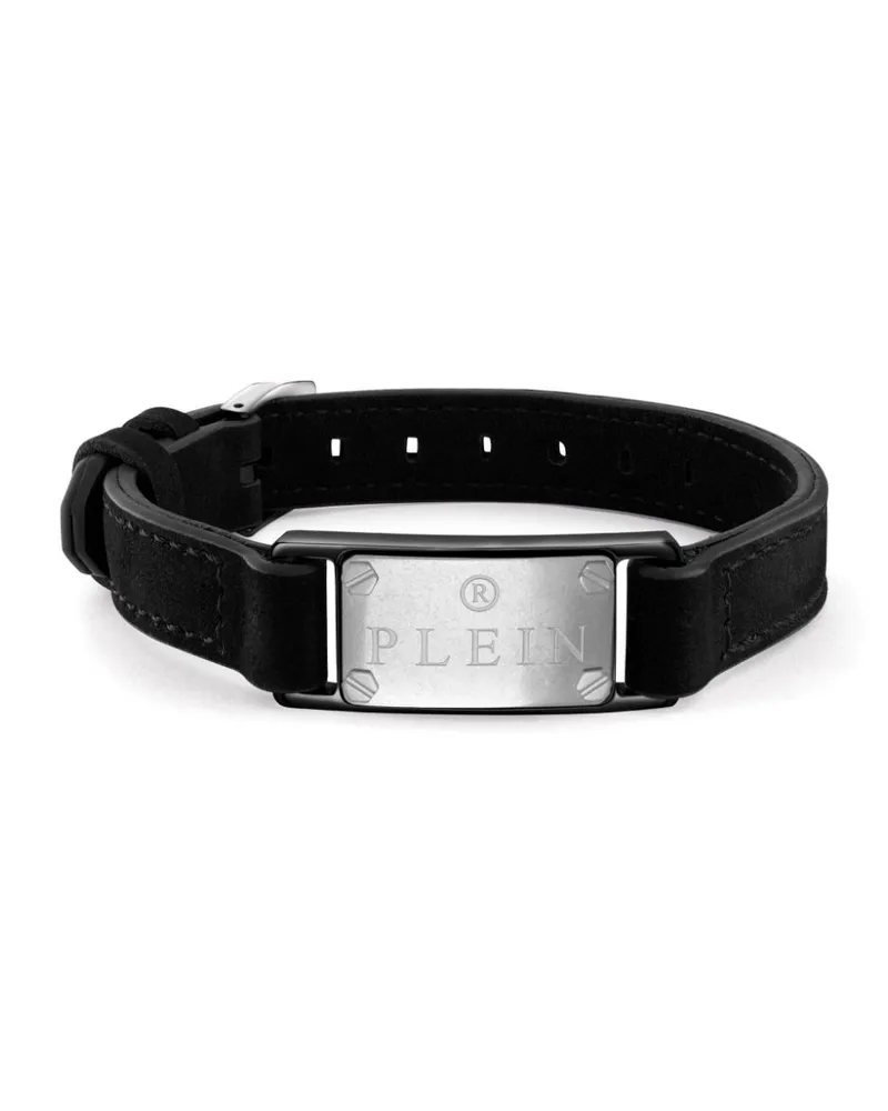 Philipp Plein Armband mit Totenkopf - Schwarz Schwarz