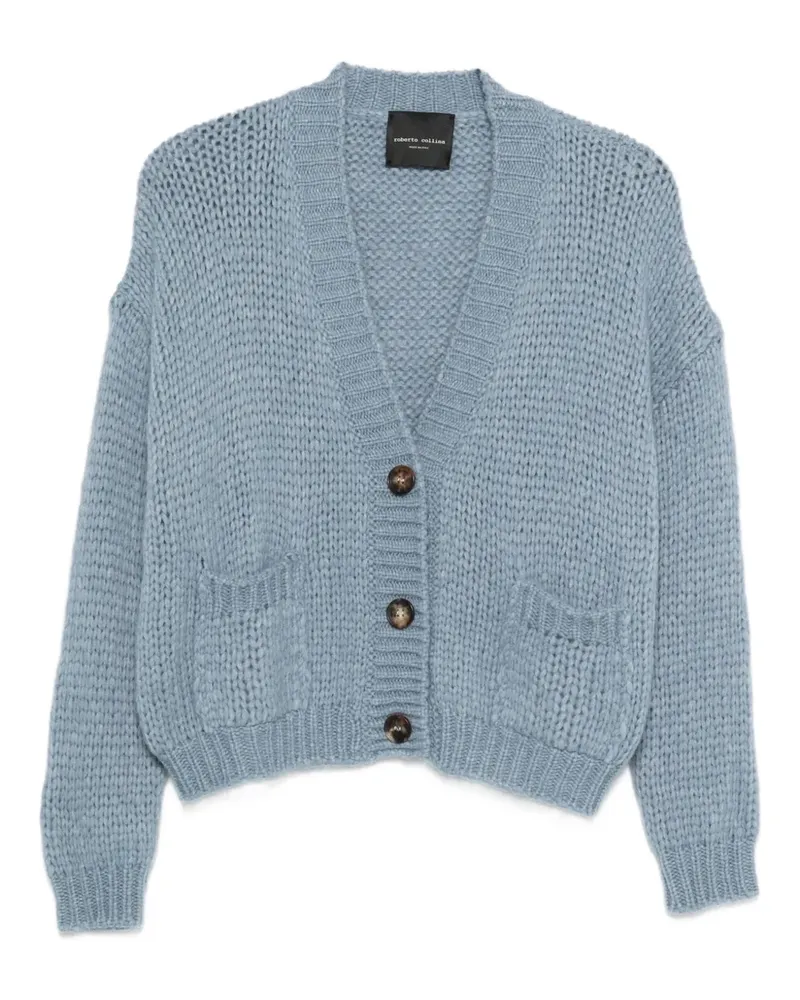 Roberto Collina button pocket cardigan - Blau Blau