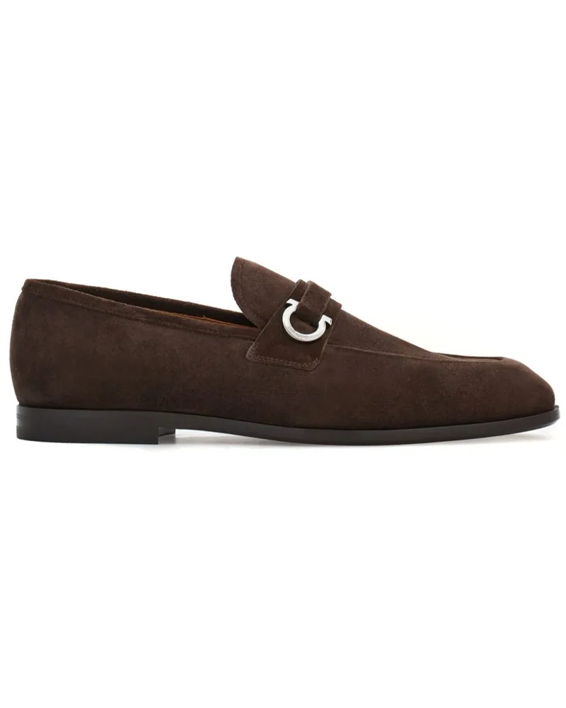 Ferragamo Loafer mit Gancini-Spange - Braun Braun