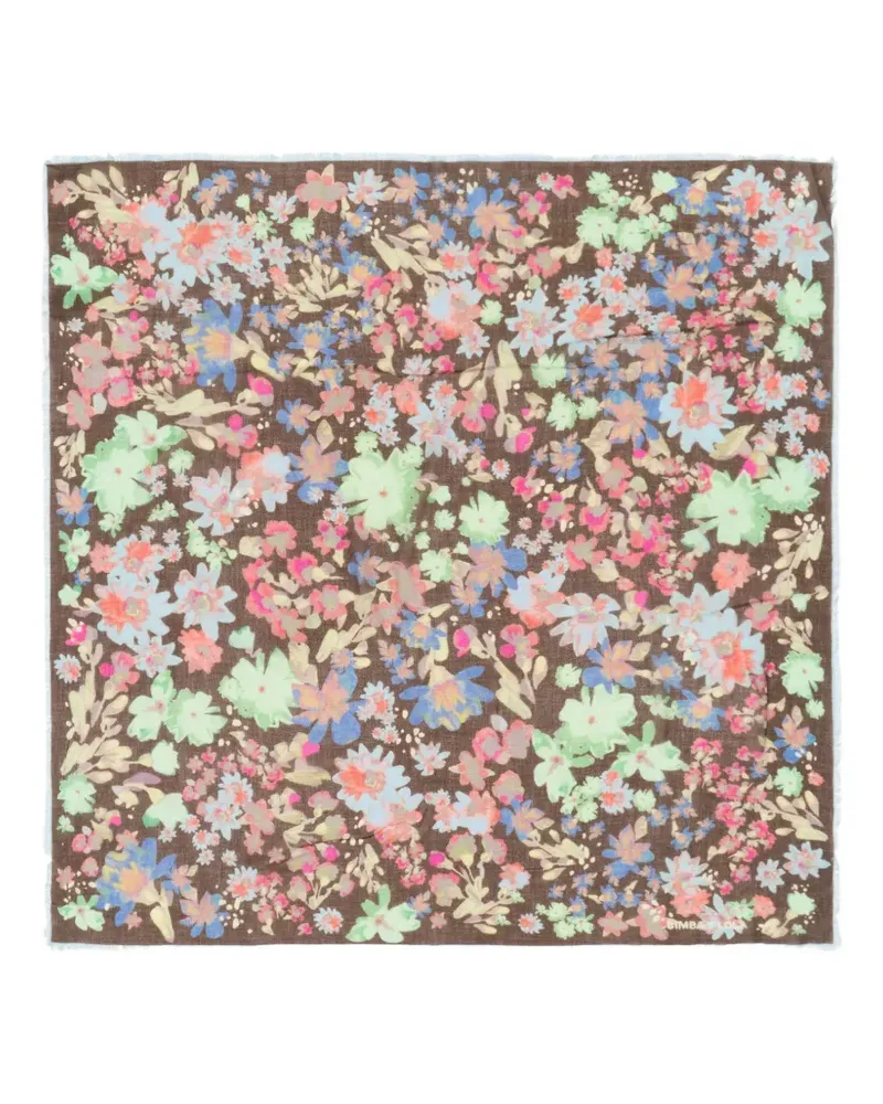 BIMBA Y LOLA Schal mit Aquarell - Braun Braun