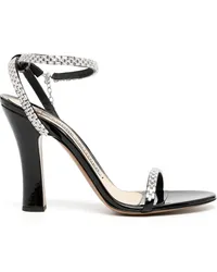 Alexandre Vauthier Sandalen mit Kristallen 105mm Schwarz