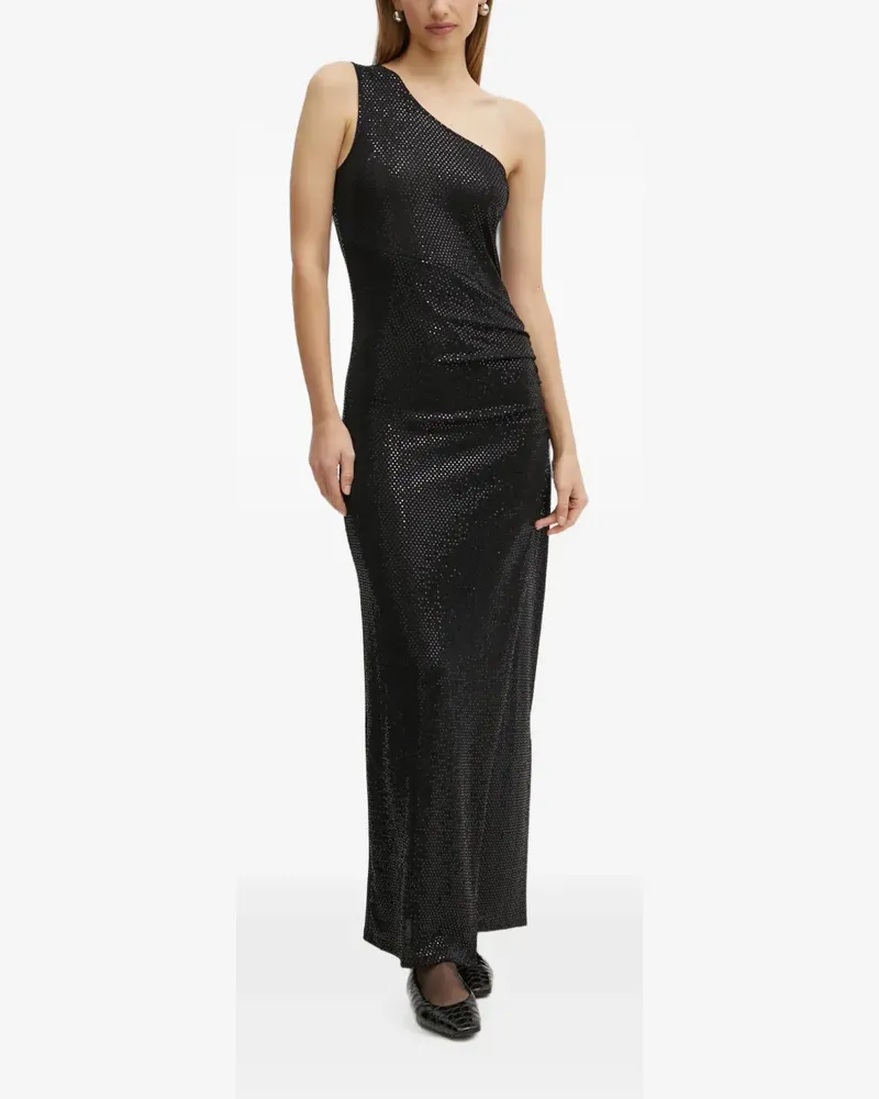 Morgan one-shoulder sequin-embellished midi dress - Schwarz Schwarz