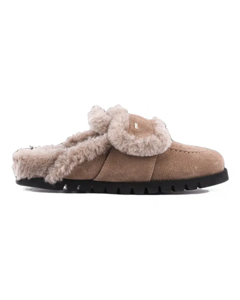Nubikk Teddy Furry Slip-On-Slipper - Grau Grau