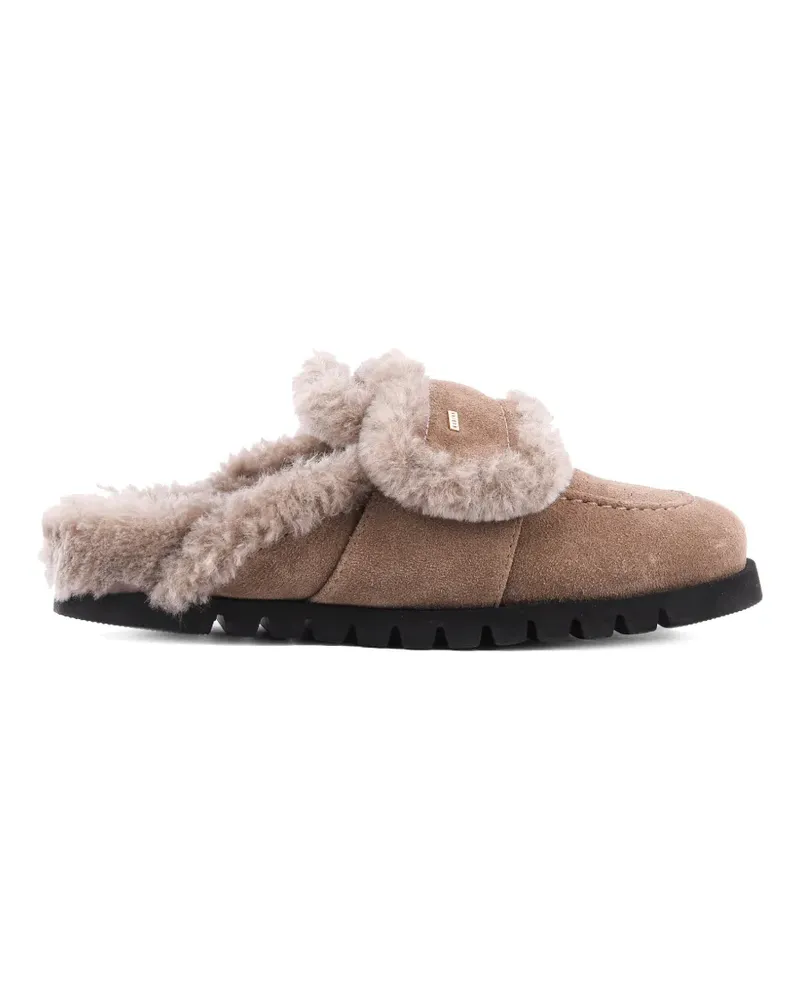 Nubikk Teddy Furry Slip-On-Slipper - Grau Grau