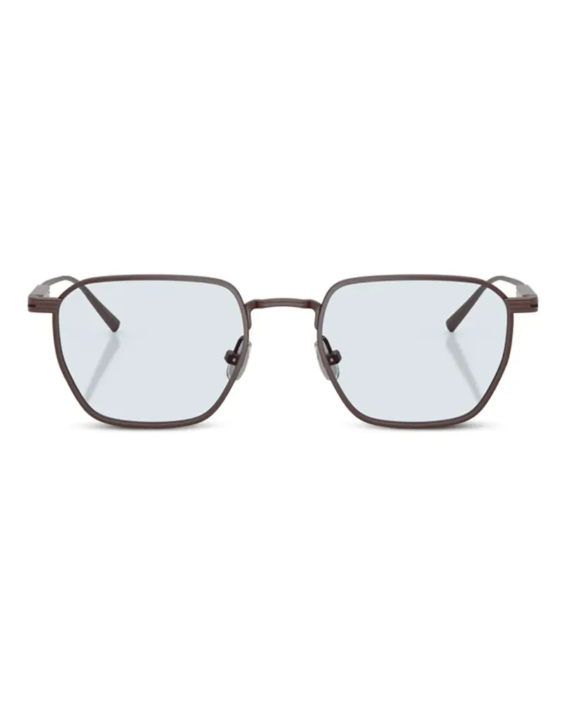 Brunello Cucinelli Tyler Brille mit geometrischem Gestell - Braun Braun