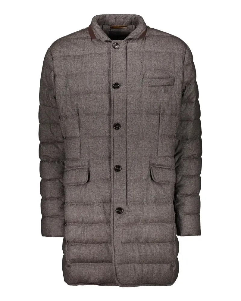 MOORER quilted high-neck coat - Braun Braun