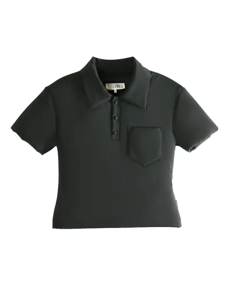 Maison Margiela padded polo shirt - Schwarz Schwarz