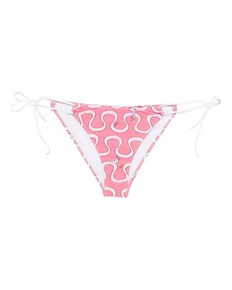 Emilio Pucci Bikinihöschen mit Marmo-Print - Rosa Rosa