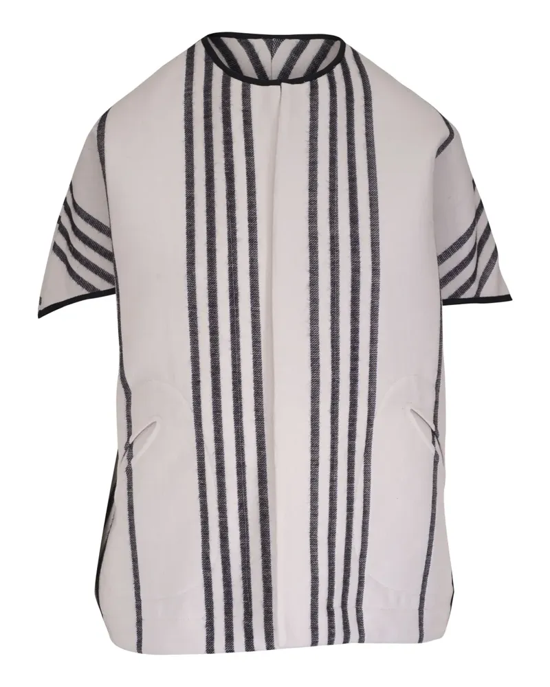 Zero + Maria Cornejo Gestreifte Jacke - Nude Nude