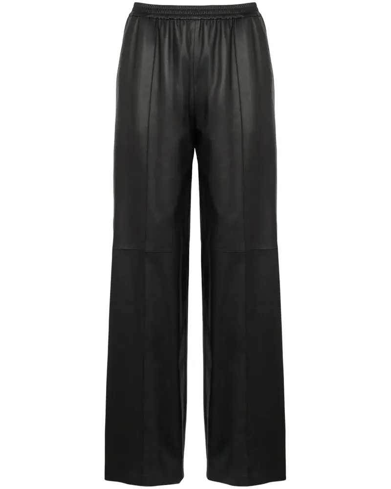 Yves Salomon Hose aus Leder - Schwarz Schwarz
