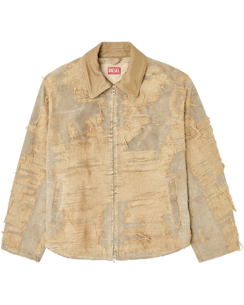 Diesel D-IVAR-FSG Jeansjacke - Nude Nude