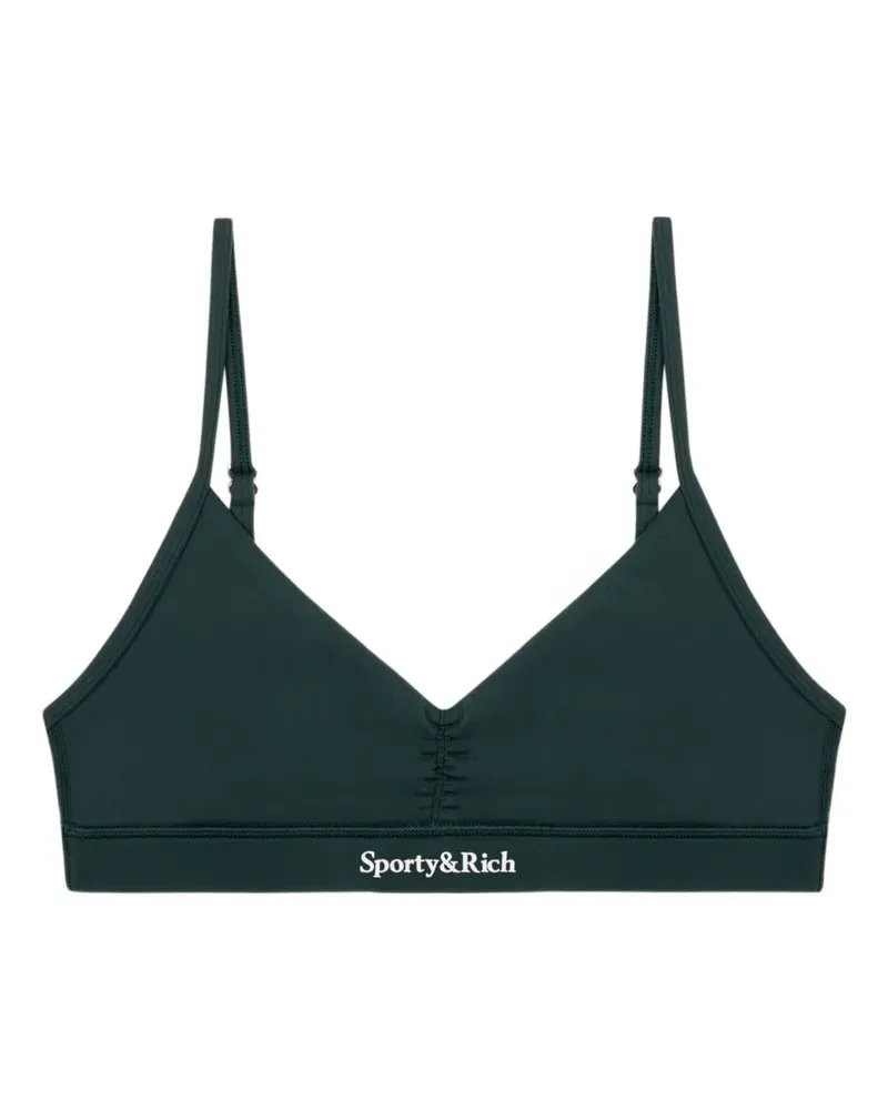 SPORTY & RICH adjustable-strap bra top - Grün Grün