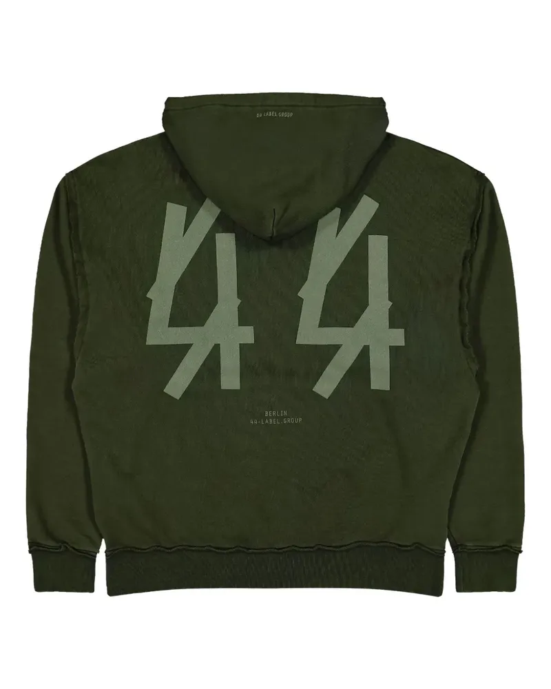 44 LABEL GROUP Hoodie mit Kängurutasche - Grün Grün