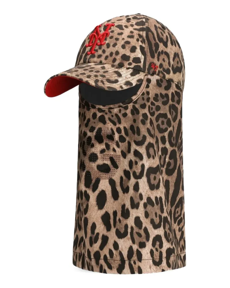 Dolce & Gabbana x '47 New York Mets Balaklava mit Leo-Print - Nude Nude