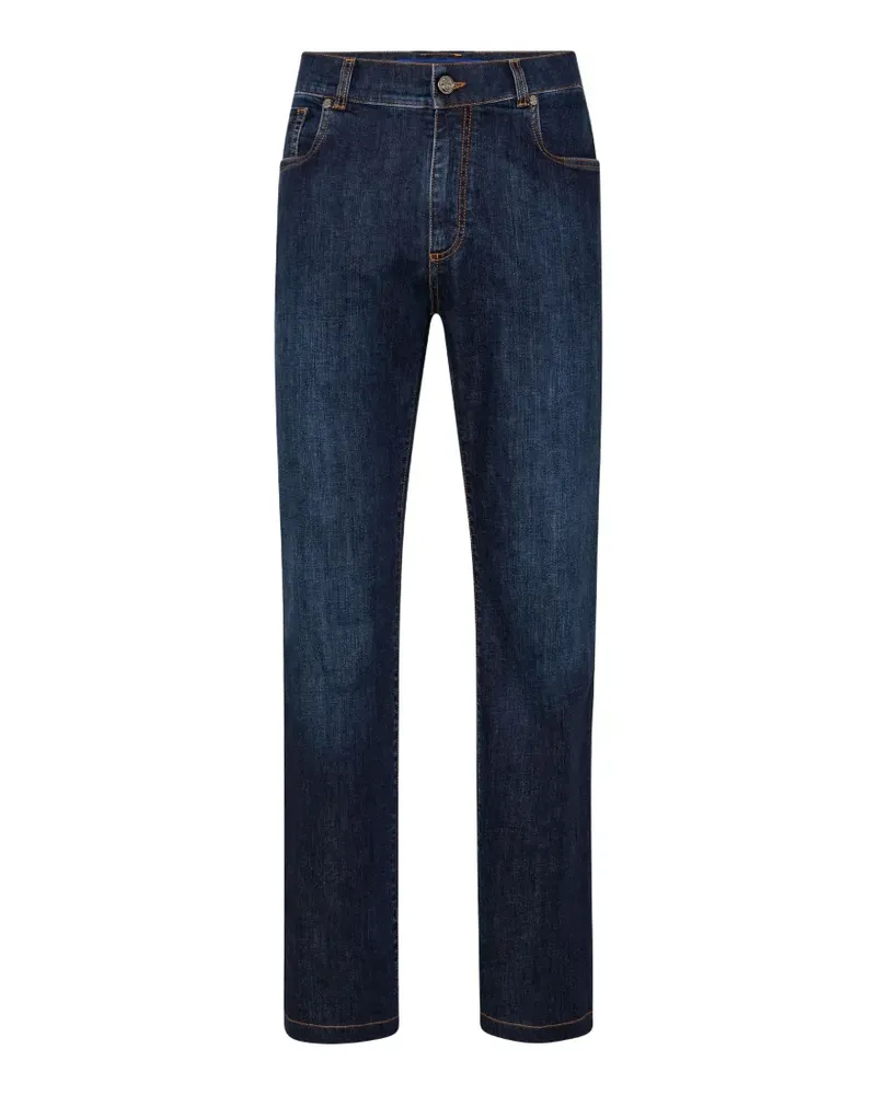 Billionaire logo-patch jeans - Blau Blau