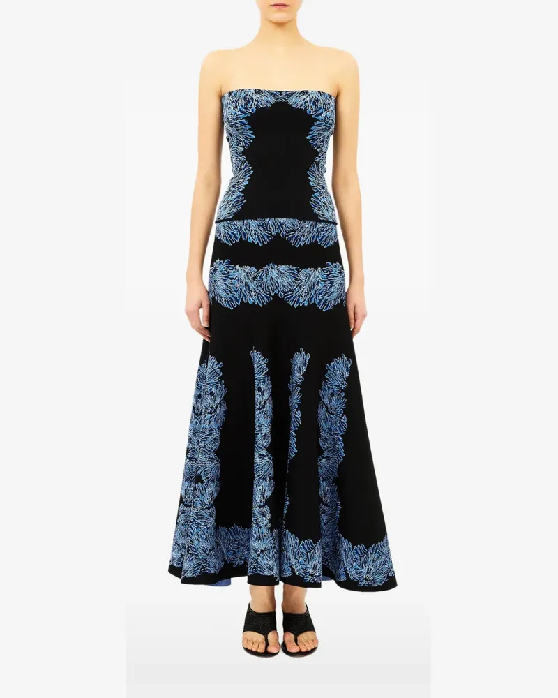 Ulla Johnson Madelie strapless jacquard top - Schwarz Schwarz