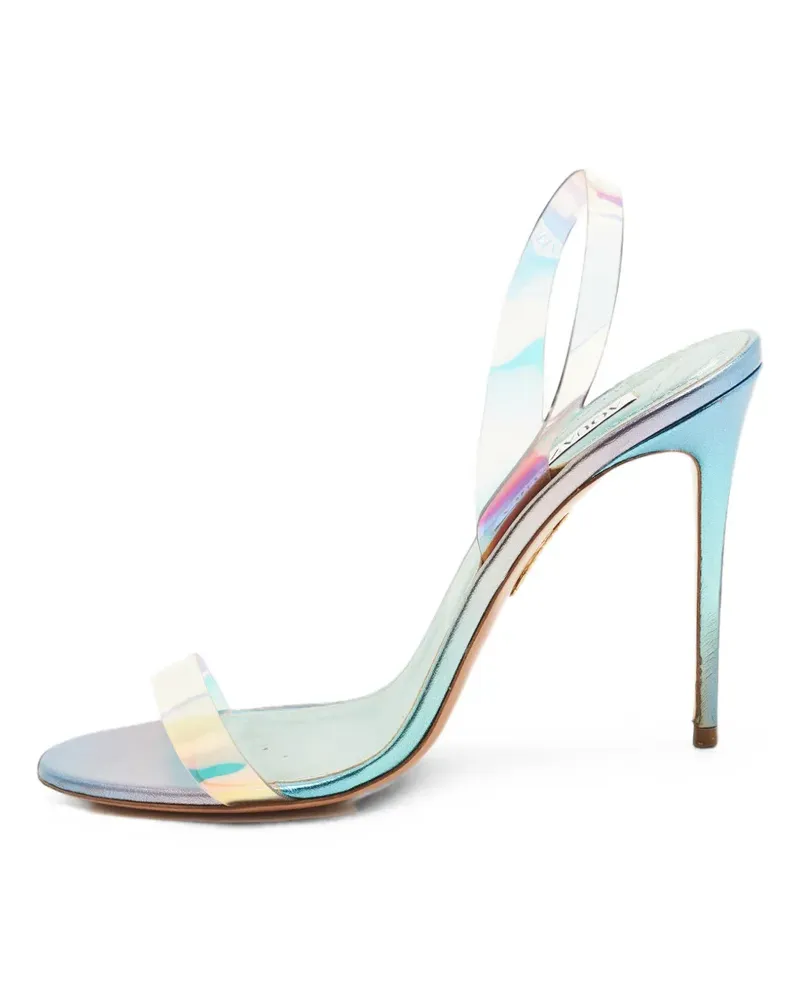 Aquazzura Transparente Slingback-Sandalen - Blau Blau