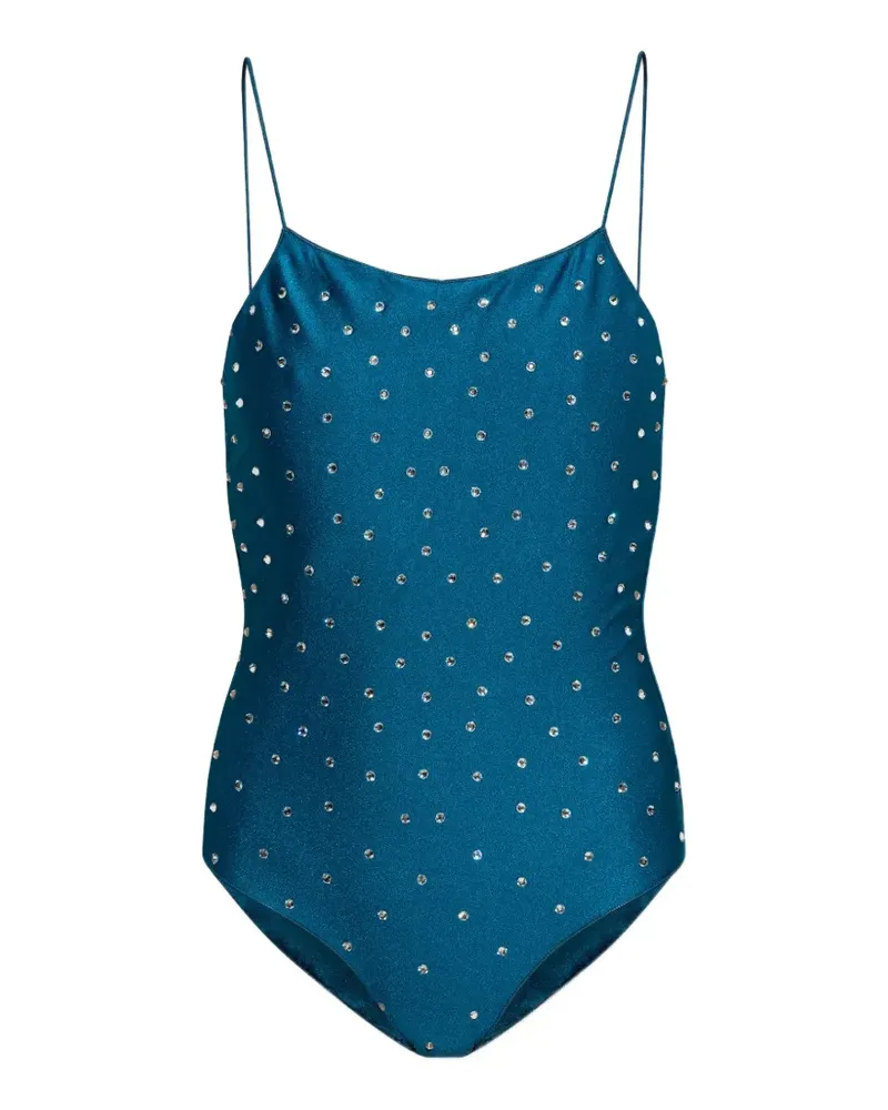 Oséree crystal-embellished one-piece swimsuit - Blau Blau