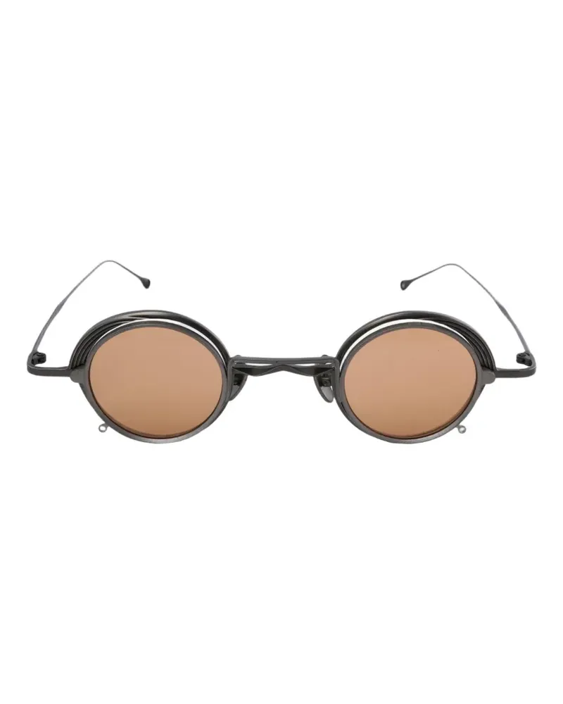 RIGARDS x Ziggy Chen Vintage round-frame clip-on glasses - Grau Grau