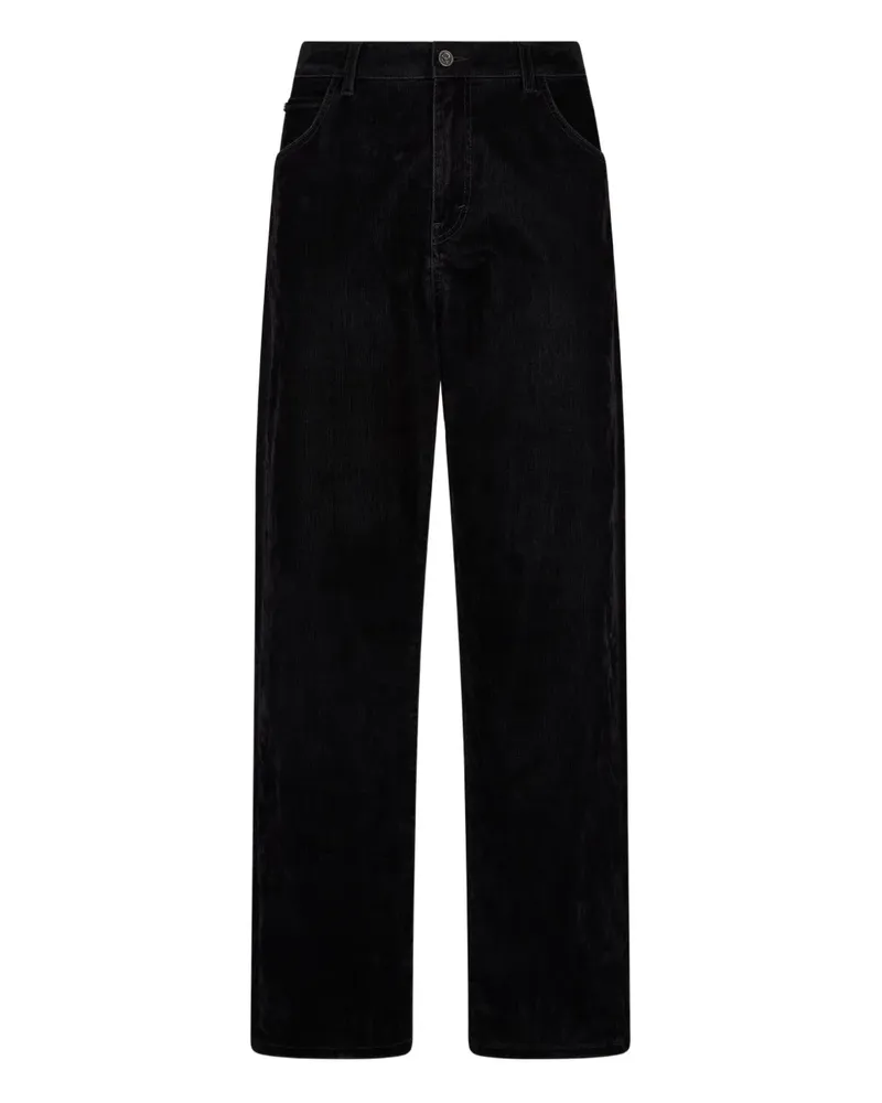 Roberto Cavalli Jeans mit Knopfverschluss - Schwarz Schwarz