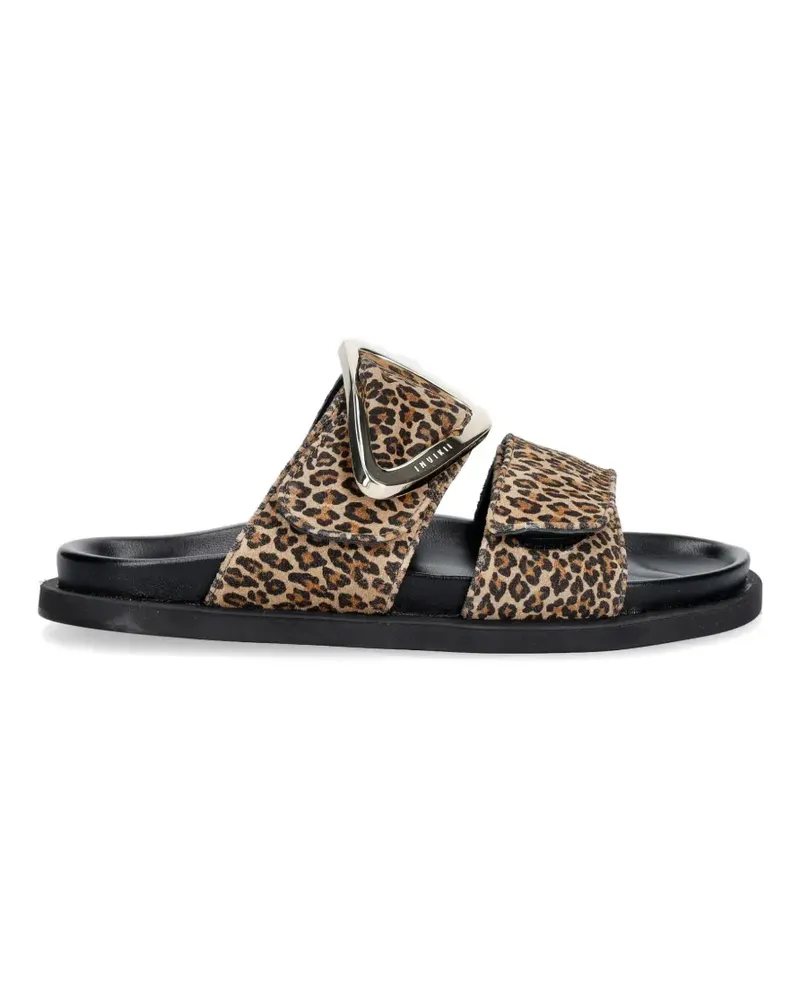 INUIKII Dreamer Buckle leopard-print sandals - Braun Braun
