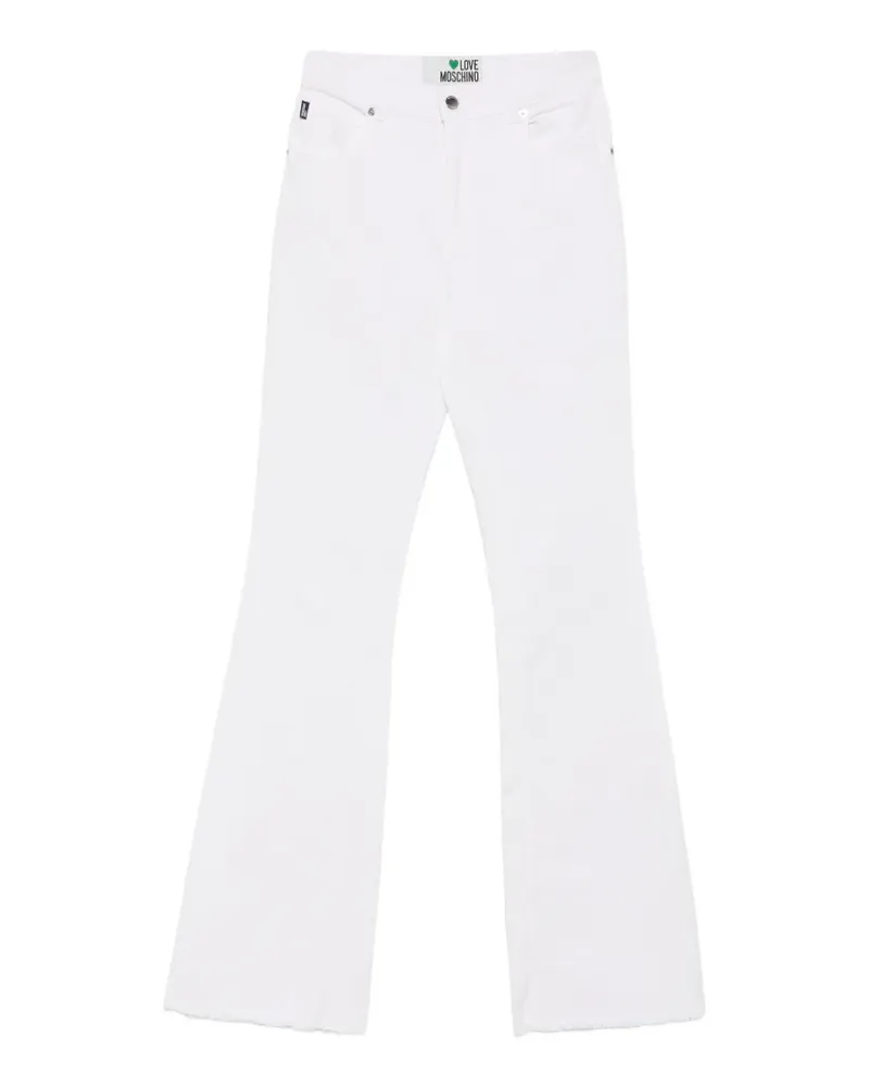 Moschino raw-cut flared jeans - Weiß Weiß
