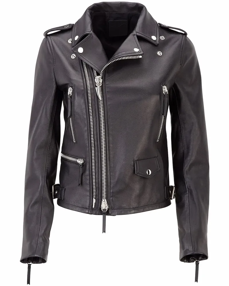 Giuseppe Zanotti Denzel Bikerjacke - Schwarz Schwarz