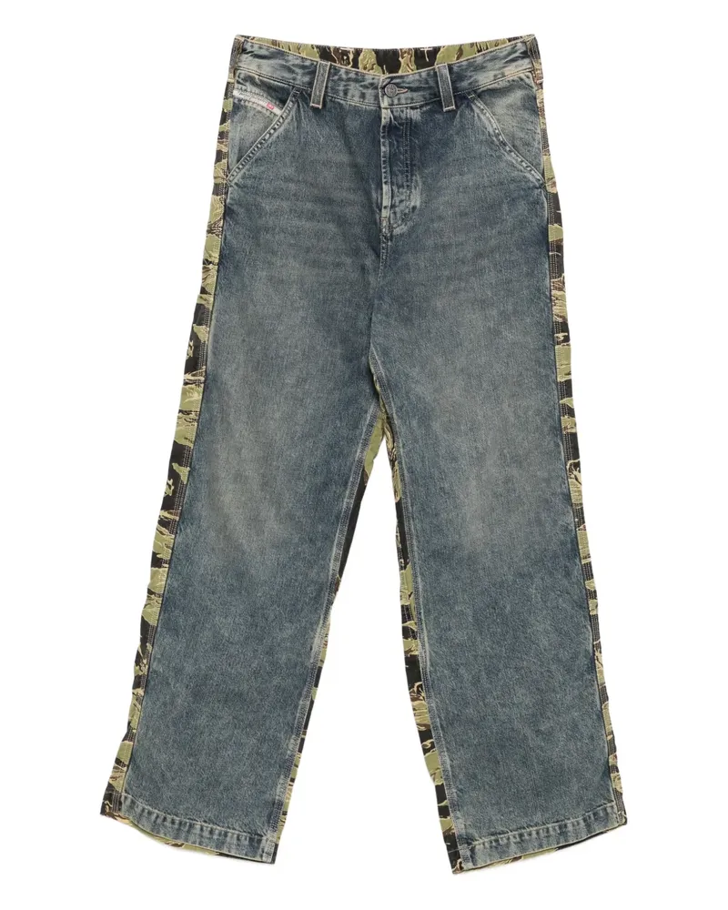 Diesel Jeans mit Tigerstreifen - Blau Blau
