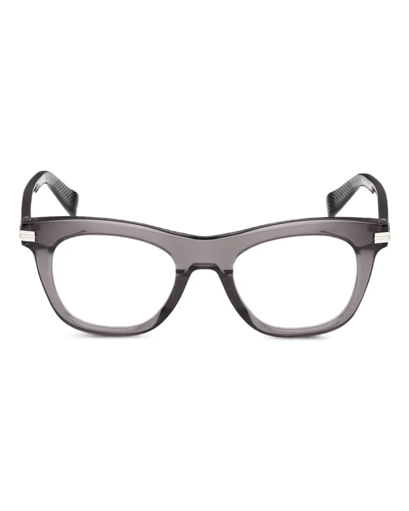 Ermenegildo Zegna geometric-frame glasses - Grau Grau