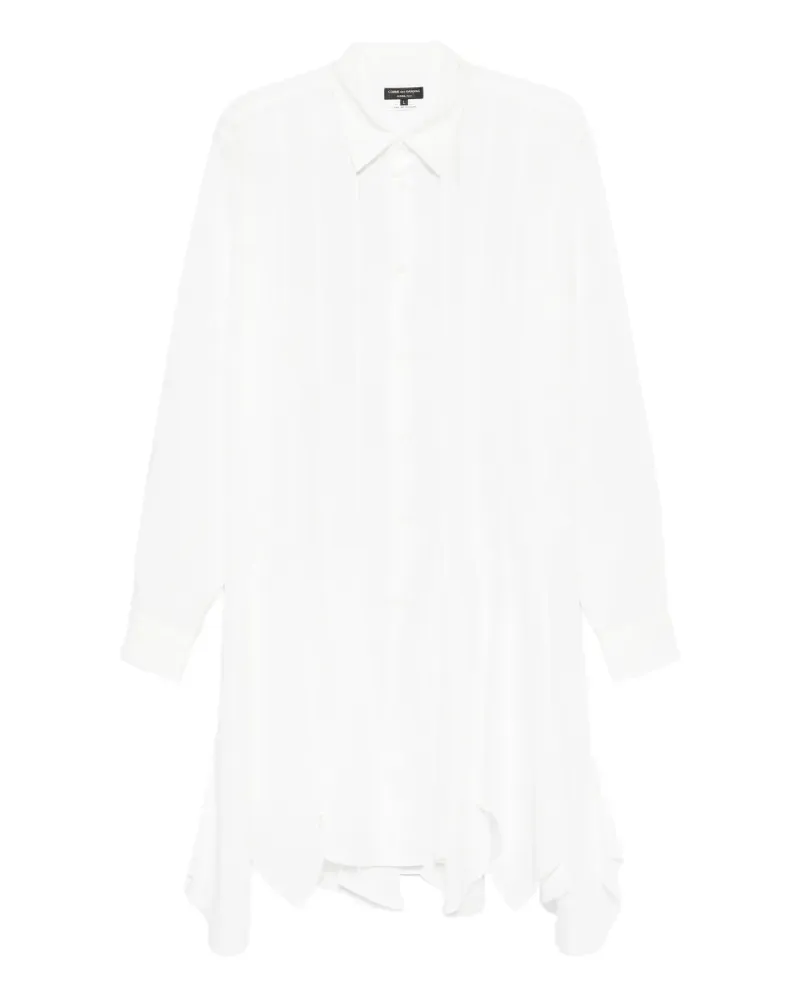 Comme des Garçons Hemd mit Kontrasteinsätzen - Weiß Weiß