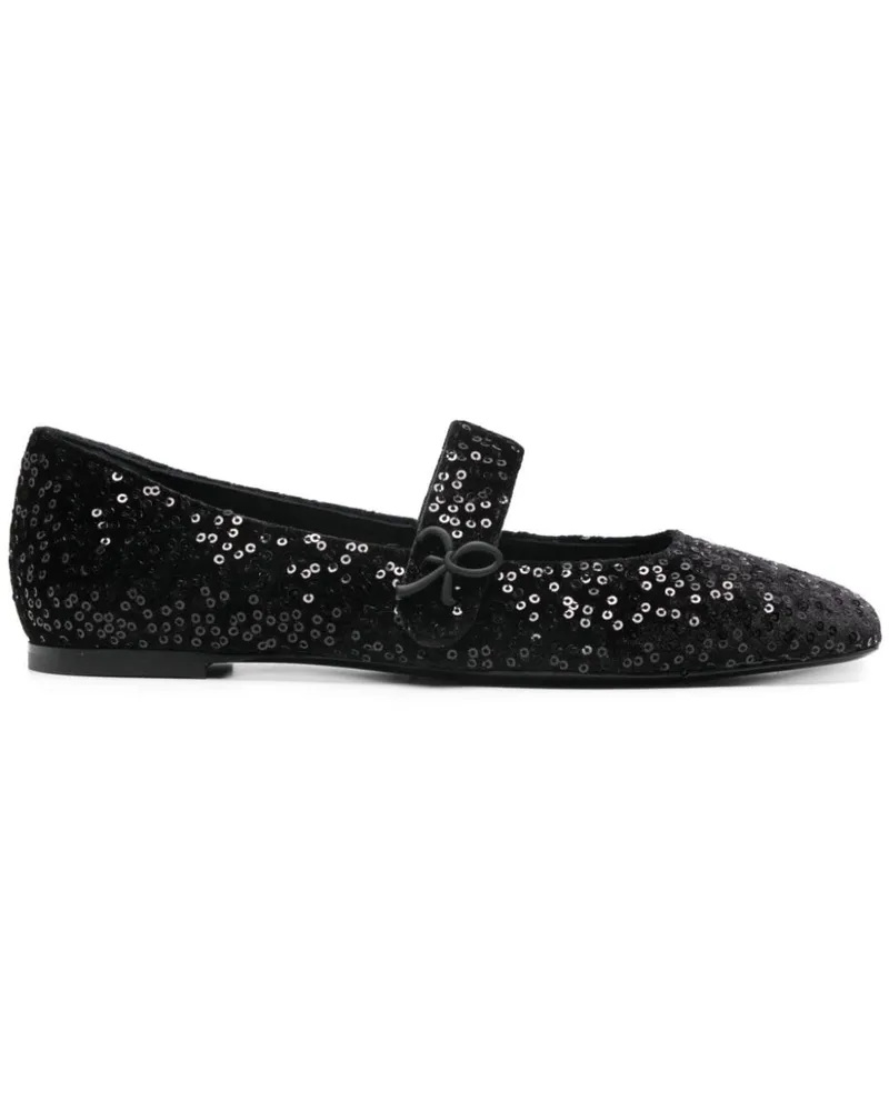FESTA Milano Ballerinas mit Pailletten - Schwarz Schwarz