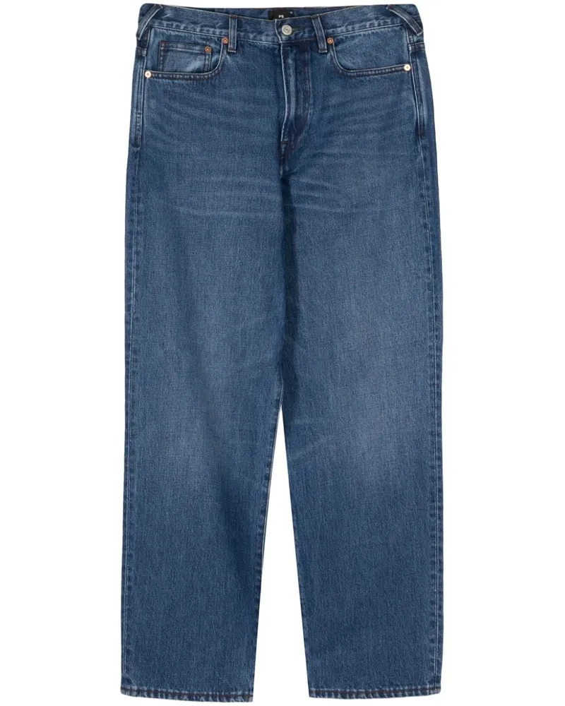 Paul Smith Halbhohe Straight-Leg-Jeans Blau