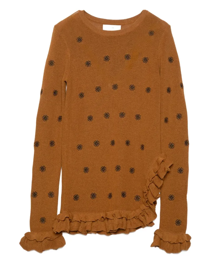 Muller of Yoshiokubo floral ruffled top - Braun Braun